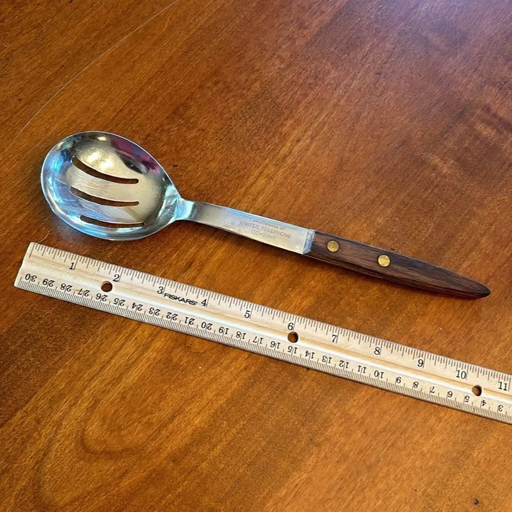 Vintage Japan Slotted Stainless Spoon